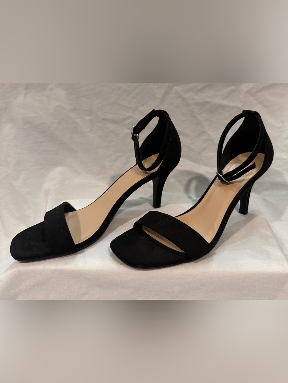 Solanz Hallie Ankle-Strap Heel Sandals